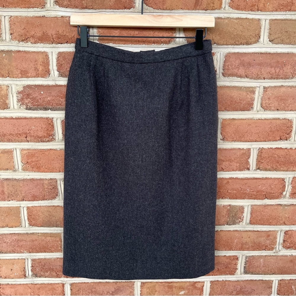 Dark gray Pendleton petite wool skirt size 10